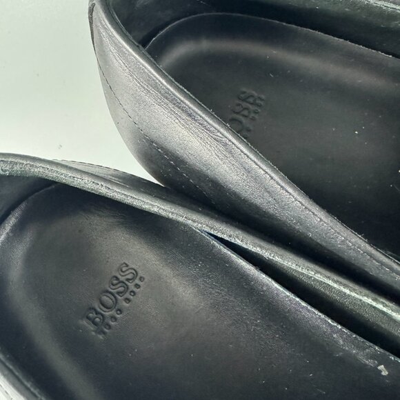 Boss Hugo Boss Black Leather Loafers, Size 8.5 US main image 12